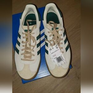 Adidas Gazelle Bold Shoes in Green and White